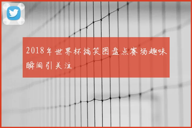 2018年世界杯搞笑图盘点赛场趣味瞬间引关注